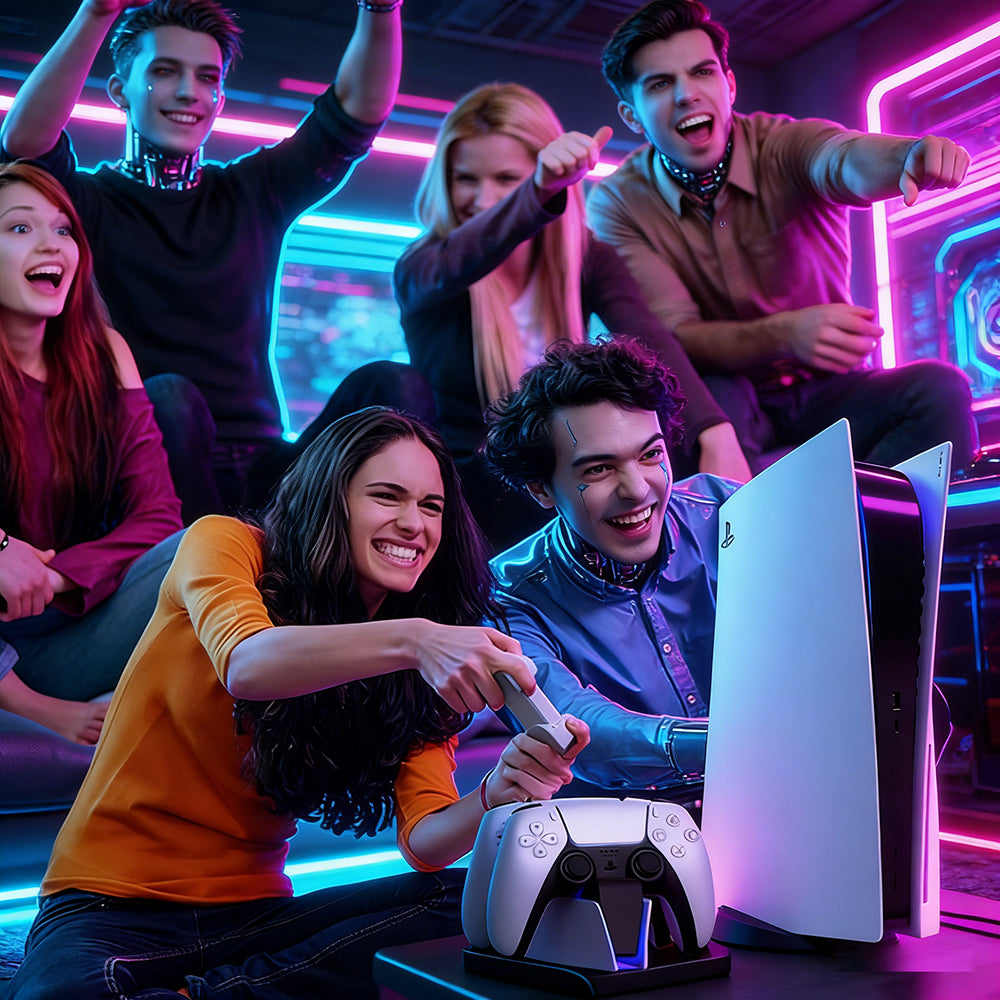 SWCHL PS5 Controller Charger Station, Fast Charging Dock for DualSense Wireless Controllers