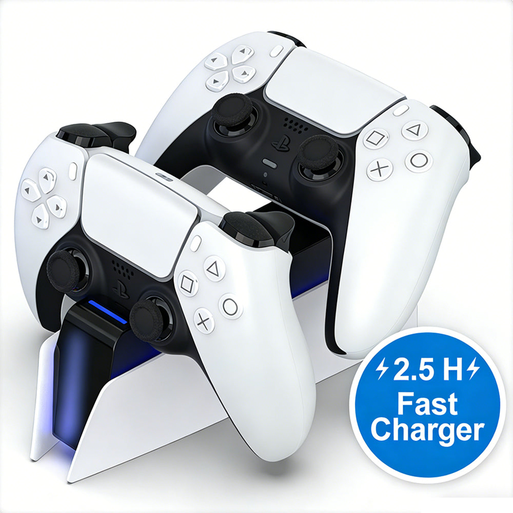 SWCHL PS5 Controller Charger Station, Fast Charging Dock for DualSense Wireless Controllers