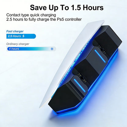SWCHL PS5 Controller Charger Station, Fast Charging Dock for DualSense Wireless Controllers