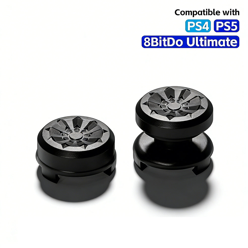 PS5 & PS4 Controller Thumbsticks Extenders – Adjustable Height (10mm/15mm) Anti-Slip Silicone Grips