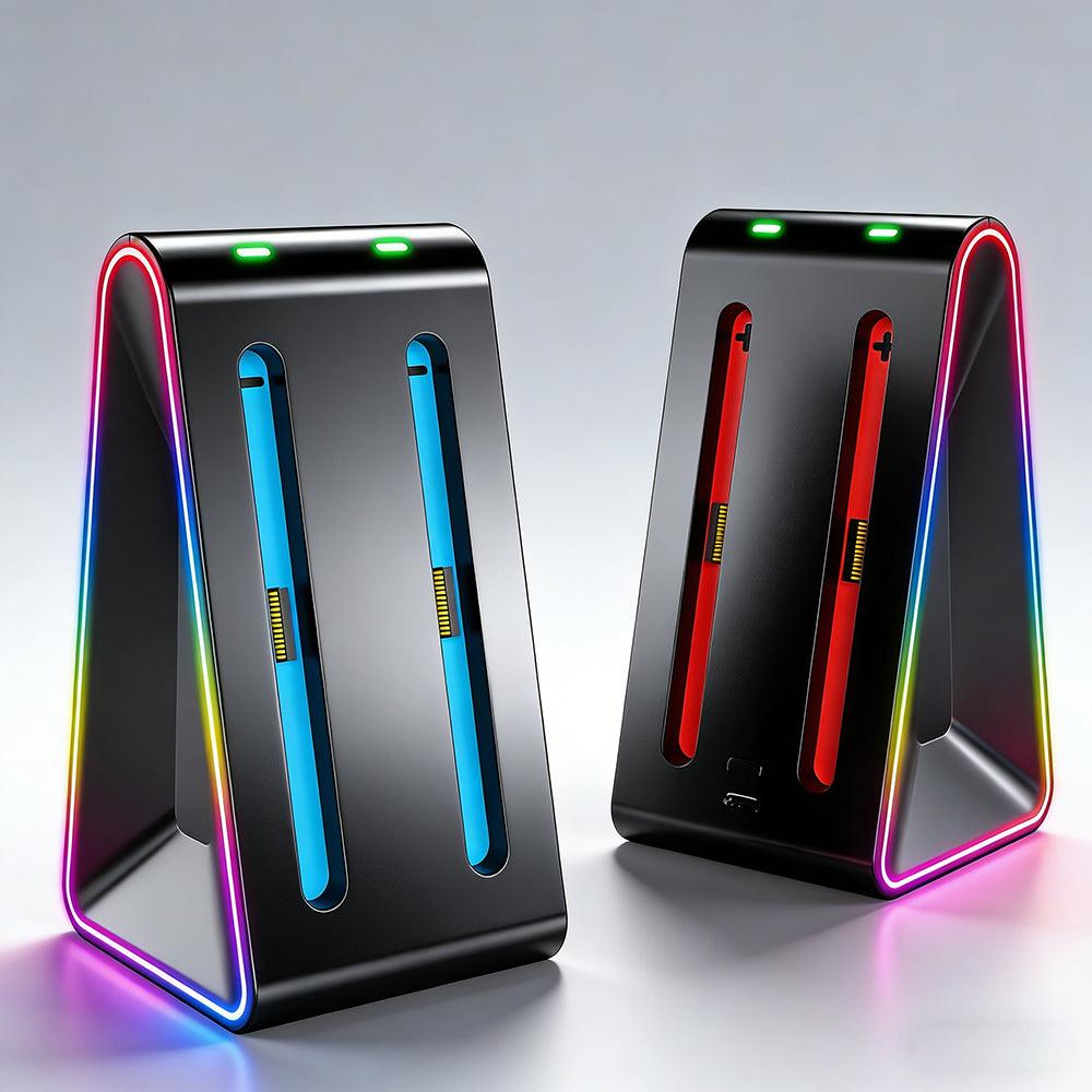 SWCHL® RGB Fast Charging Dock for Nintendo Switch 2 – Dynamic Rainbow LED Joy-Con Station