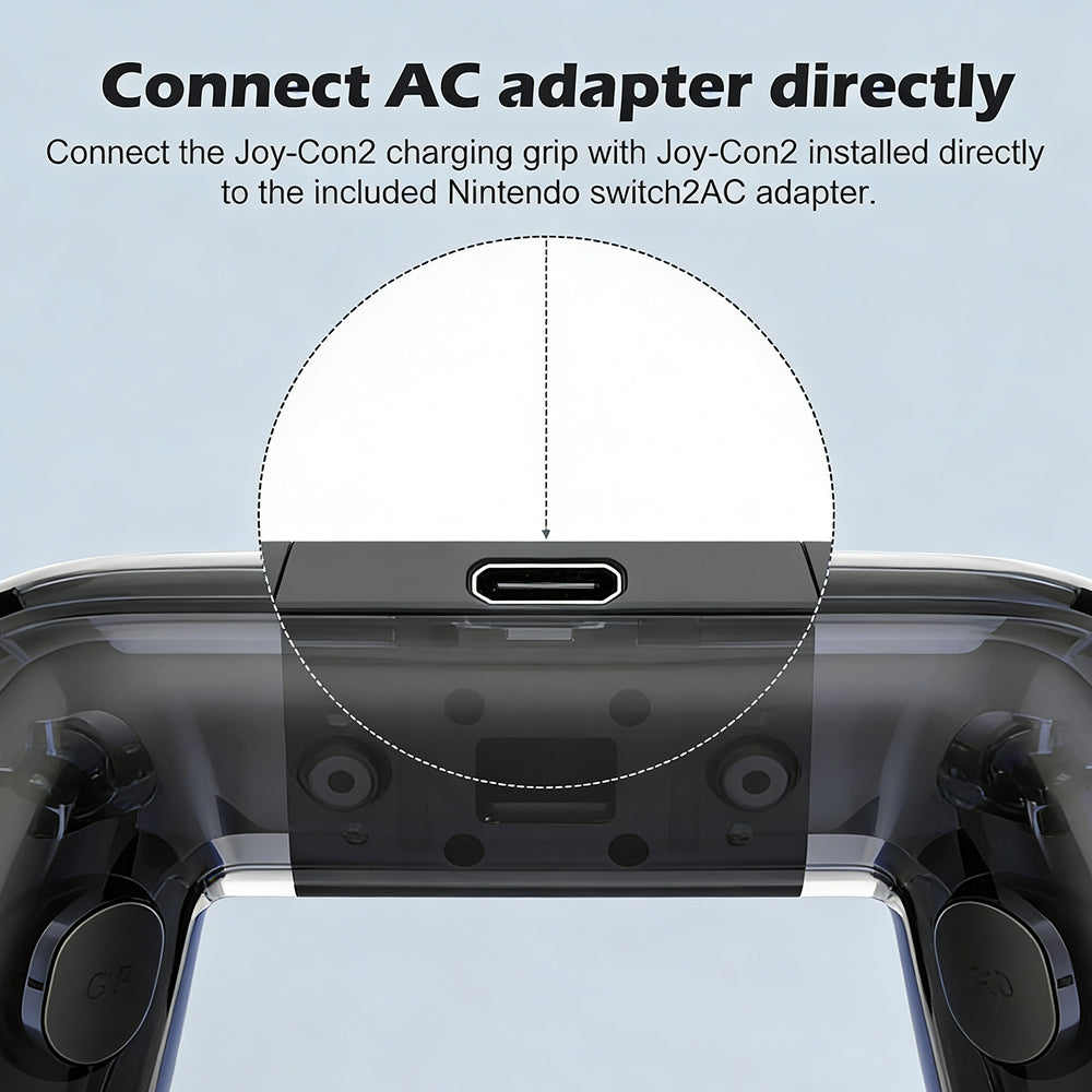 SWCHL® Pro Wired Charging Grip – Ergonomic Handle for Switch 2 & Joy-Con Controllers