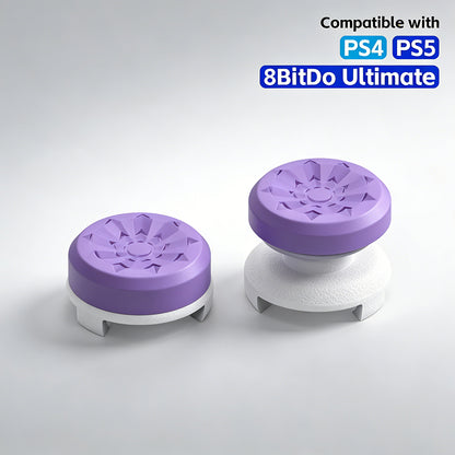 PS5 & PS4 Controller Thumbsticks Extenders – Adjustable Height (10mm/15mm) Anti-Slip Silicone Grips